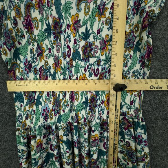 **SOLD**Soft Surroundings Kara Maxi Floral Dress Large Tiered Boho Cottagecore - Picture 13 of 14